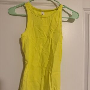 Yellow tank top lululemon